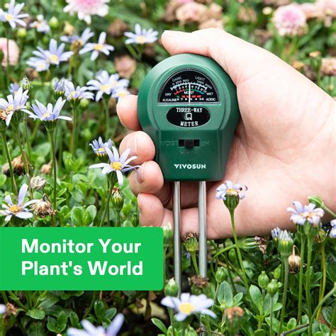 vivosun soil tester 3 in 1 plant moisture meter|3 way soil tester.